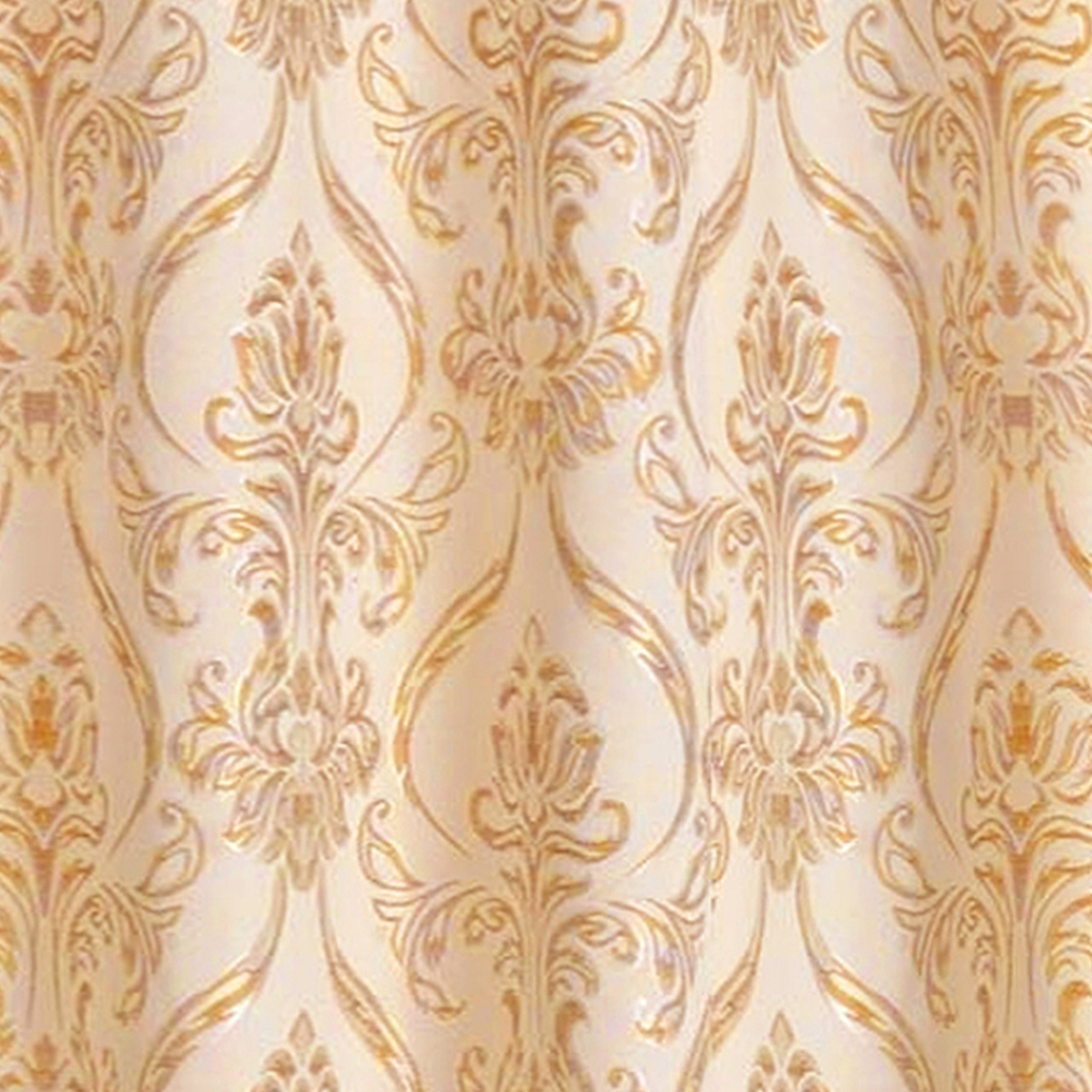 Set of 2 Penelope Jacquard Look Curtain Panels - 54" W x 84" L