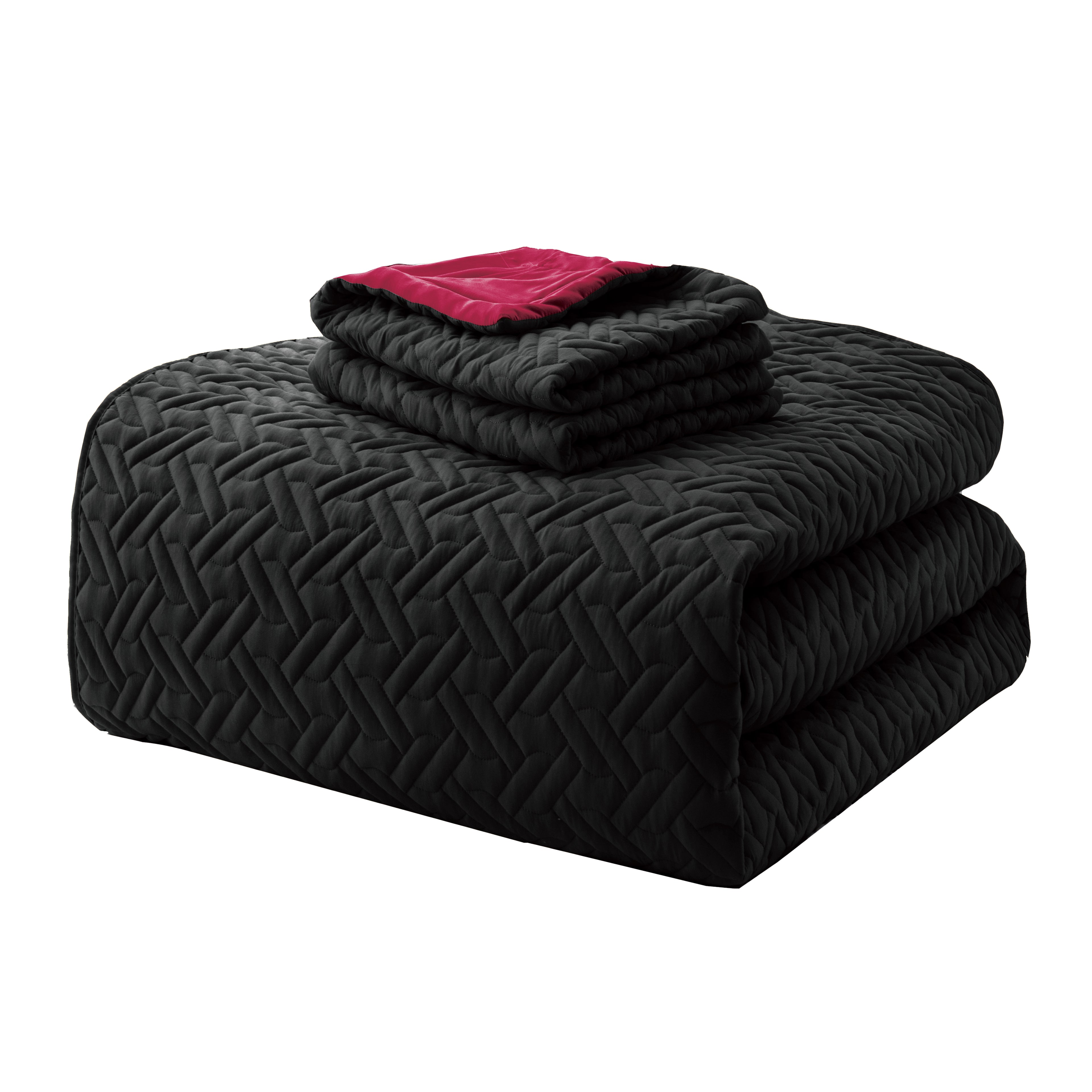 3-Piece Majestic Quilted Reversible Bedspread Coverlet Set