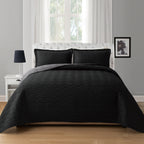 3-Piece Majestic Quilted Reversible Bedspread Coverlet Set