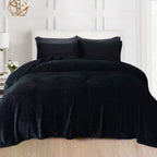 4-Piece Velvet Plush Flannel Sheet Set