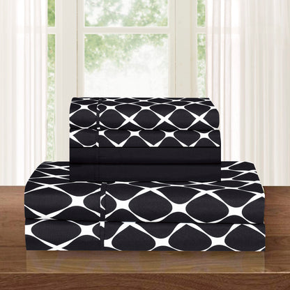 Elegant Comfort 6-Piece Bloomingdale Sheet Set - Comparable to a Hotel Premium Quality