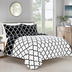 3-Piece Moroccan Trellis Reversible Comforter Set