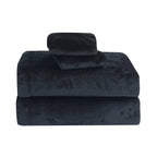 4-Piece Velvet Plush Flannel Sheet Set