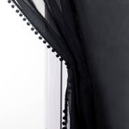 Set of 2 Pom Pom Tasseled Sheer Curtain - Rod Pocket