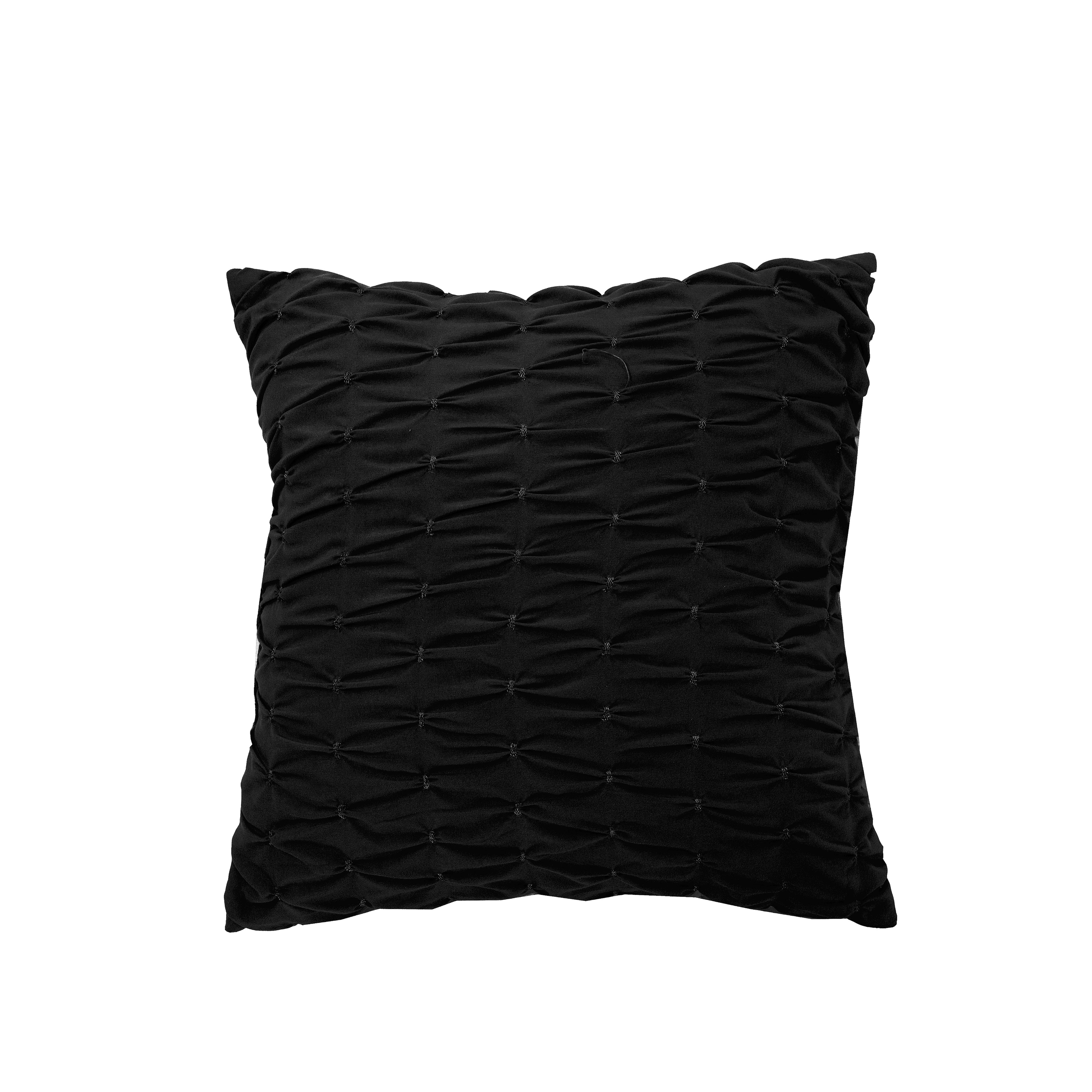 10-Piece Pleated Comforter Set - Includes 4-Piece Sheet Set with Double Sided Storage Pockets