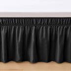 1-Piece Ruffle Bed Skirt - Around Style Elastic Bed Wrap - 16 inch Drop