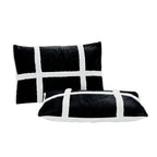 3-Piece Stripe Micro-Suede Reversible Sherpa - Comforter Set