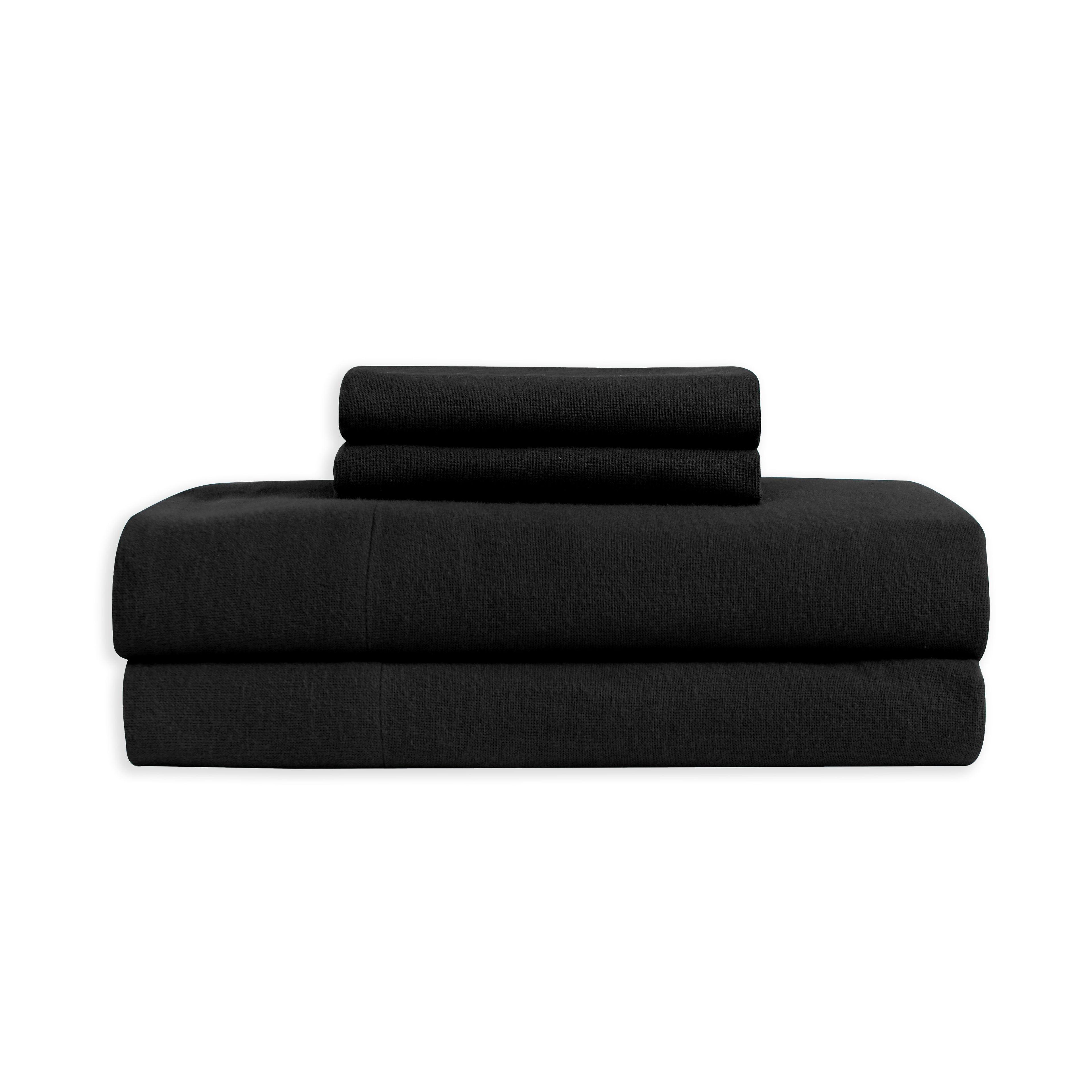 4-Piece Cotton Flannel Sheet Set - 100% Turkish Cotton