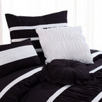 12-Piece Isabella Pleated Ruched Ruffled Comforter Set, Includes 6-Piece Sheet Set with Double Sided Storage Pockets