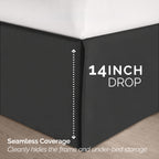8-Piece Pintuck Pinch Pleated Comforter Set - Includes 4-Piece Sheet Set with Double Sided Storage Pockets