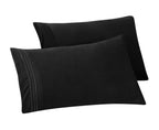 Set of 2 Pillowcases- 3 Line Embroidery