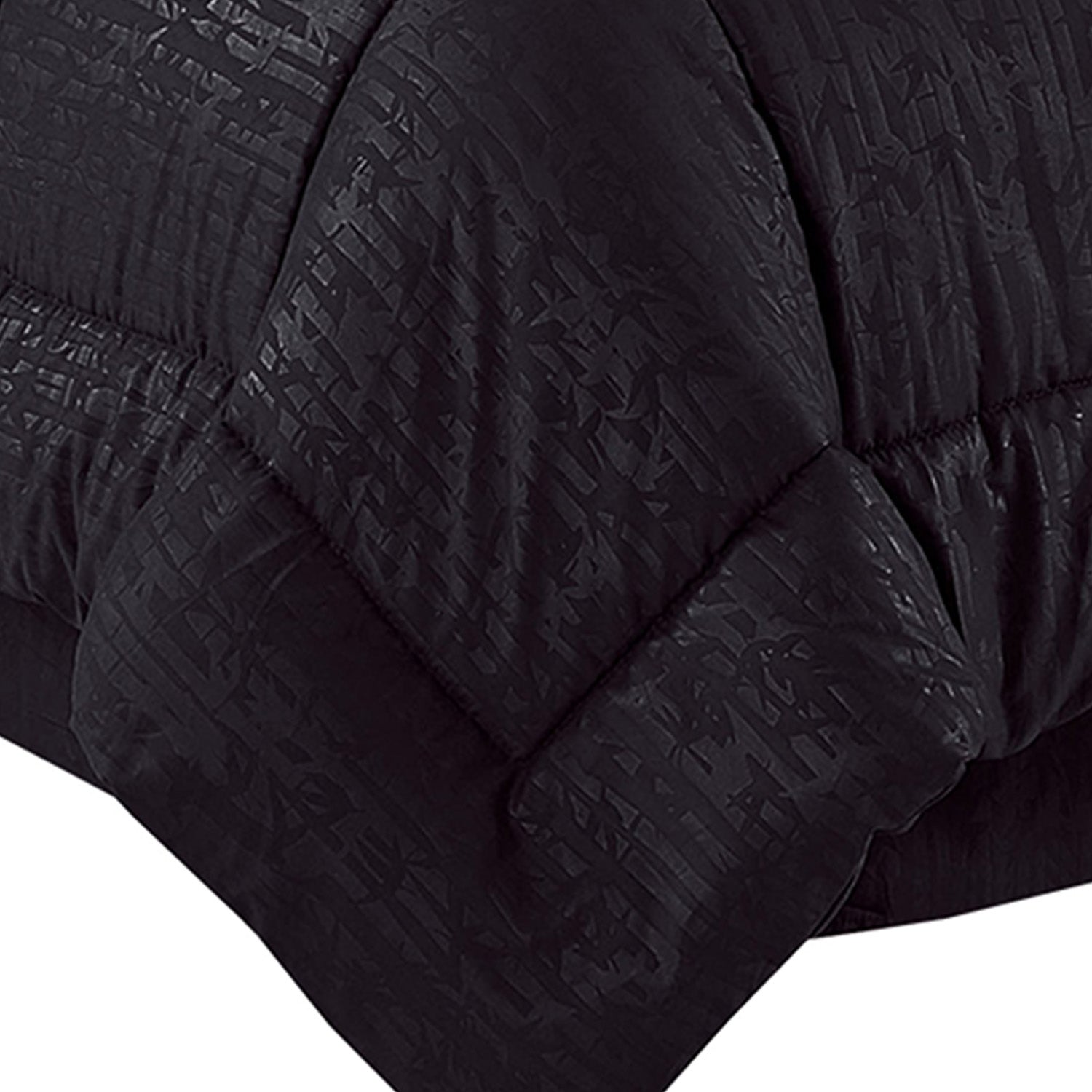 8-Piece Bamboo Floral Pattern Comforter Set- Includes 4-Piece Sheet Set with Double Sided Storage Pockets