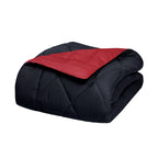 3-Piece Reversible Diamond Stitched Comforter & Shams