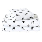 4-Piece Holiday Cotton Flannel Sheet Set - 100% Turkish Cotton