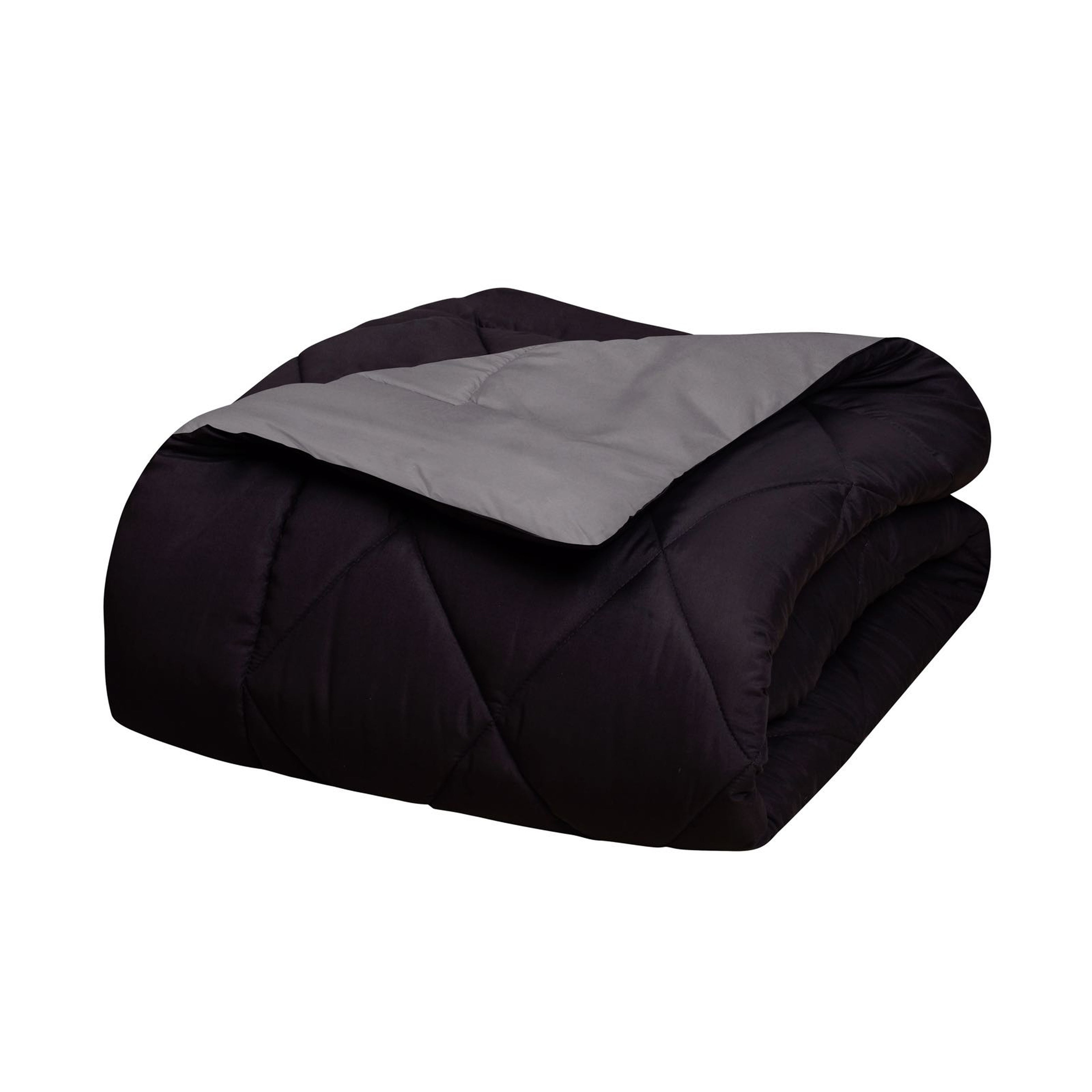 3-Piece Reversible Diamond Stitched Comforter & Shams