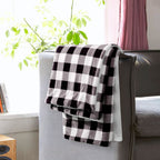 Buffalo Plaid Flannel Fleece Sherpa Throw Blanket