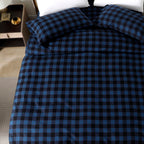 Buffalo Checkered Pattern - 100% Turkish Cotton Flannel, 4-Piece Flannel Sheet Set