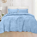 4-Piece Velvet Plush Flannel Sheet Set