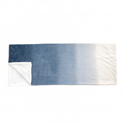Elegant Comfort Ombre Printed - Sherpa Backed Plush Throw Blankets - 50 x 60 inches