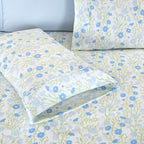 6-Piece Floral and Stripe Pattern Sheet Set - Soft as a Hotel Premium Quality Bedding