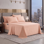 Extra deep Pocket 3 Line Embroidery, 6-Piece Sheet Set