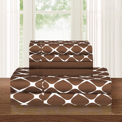 Elegant Comfort 6-Piece Bloomingdale Sheet Set - Comparable to a Hotel Premium Quality