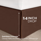 8-Piece Pintuck Pinch Pleated Comforter Set - Includes 4-Piece Sheet Set with Double Sided Storage Pockets