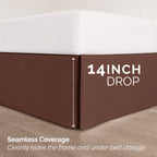 8-Piece Pintuck Pinch Pleated Comforter Set - Includes 4-Piece Sheet Set with Double Sided Storage Pockets