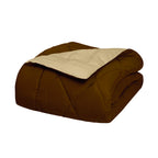 3-Piece Reversible Diamond Stitched Comforter & Shams