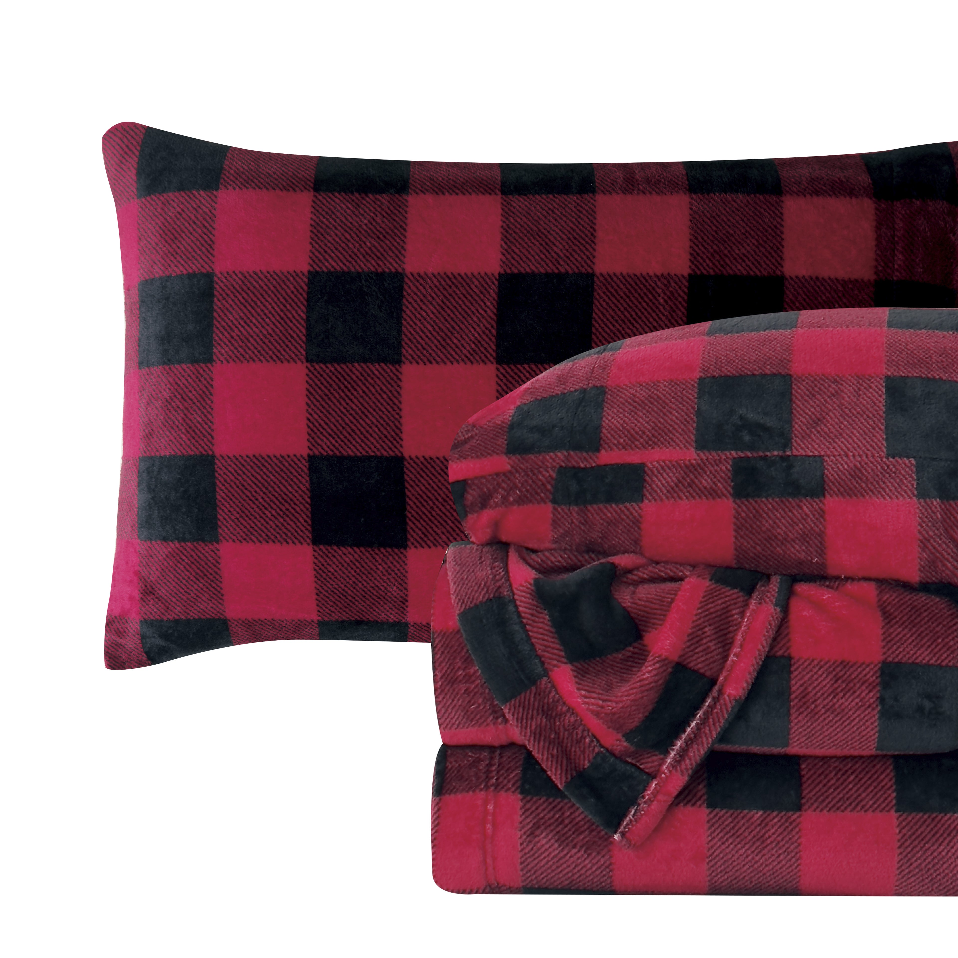 4-Piece Velvet Plush Flannel Sheet Set