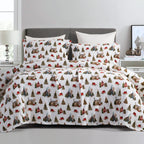 4-Piece Holiday Christmas Velvet Plush Flannel Sheet Set