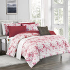 10-Piece Tie-Dye Comforter Set, Includes 6-Piece Sheet Set with Double Sided Storage Pockets