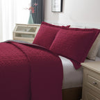 3-Piece Majestic Quilted Reversible Bedspread Coverlet Set