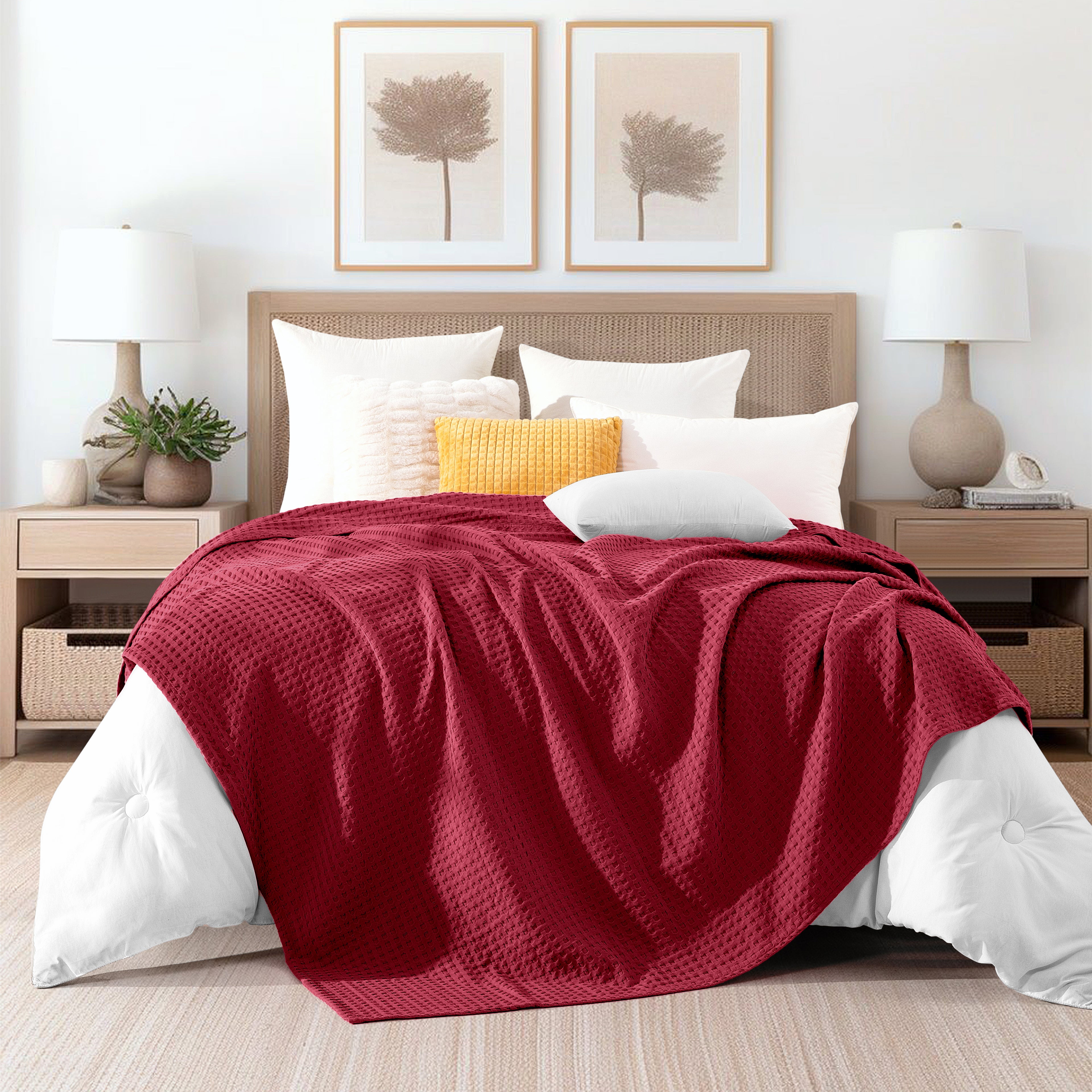 Cotton Waffle Blanket