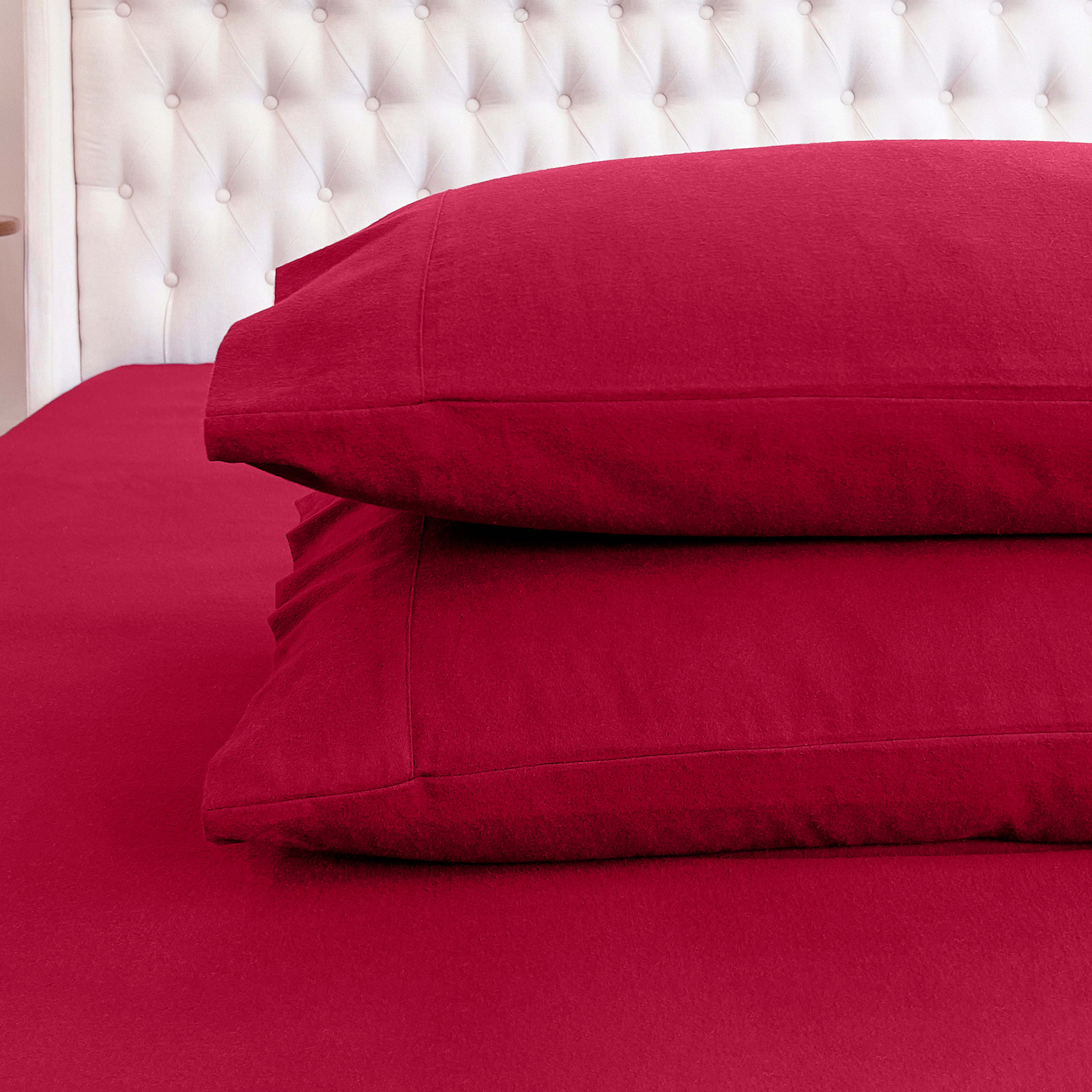 4-Piece Cotton Flannel Sheet Set - 100% Turkish Cotton