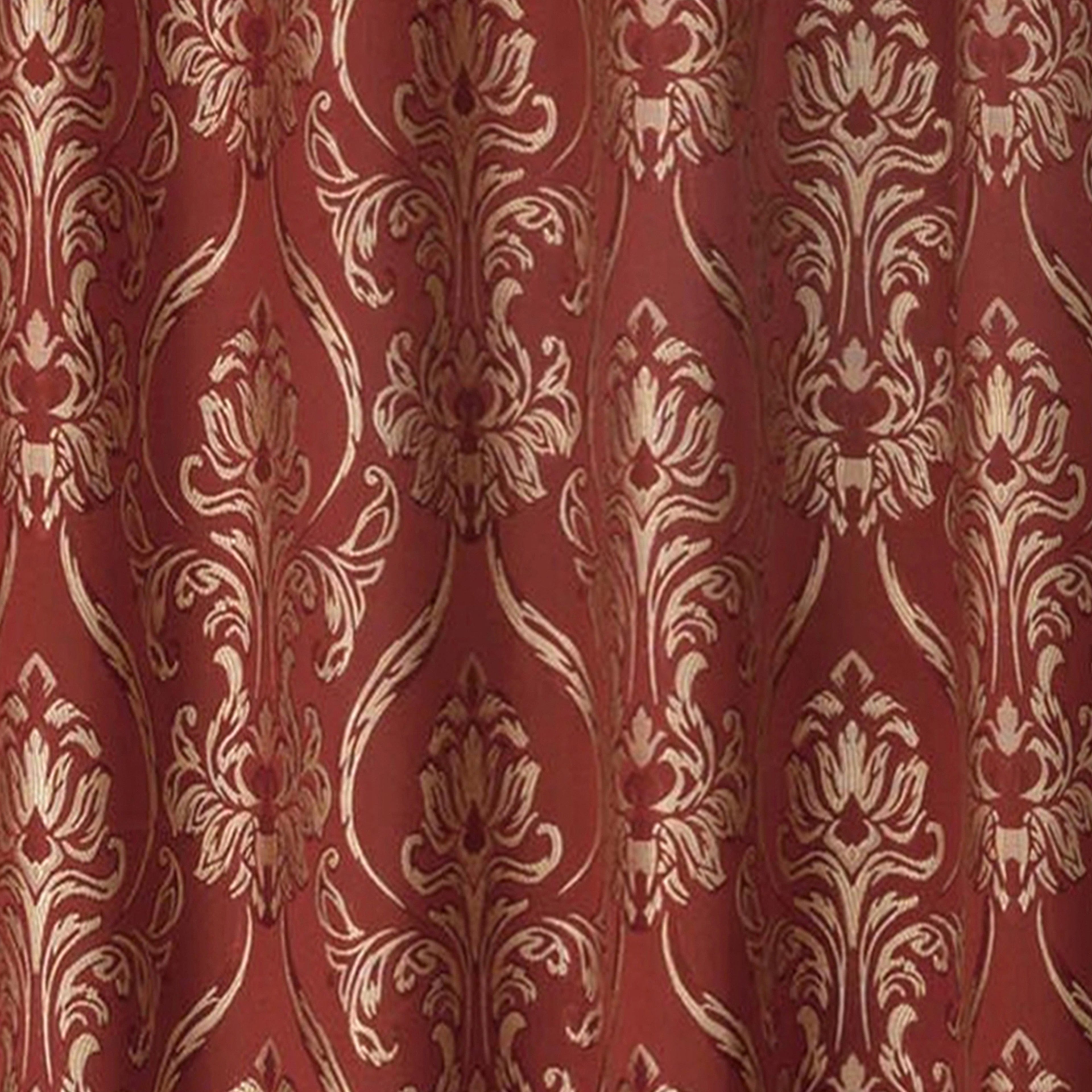 Set of 2 Penelope Jacquard Look Curtain Panels - 54" W x 84" L