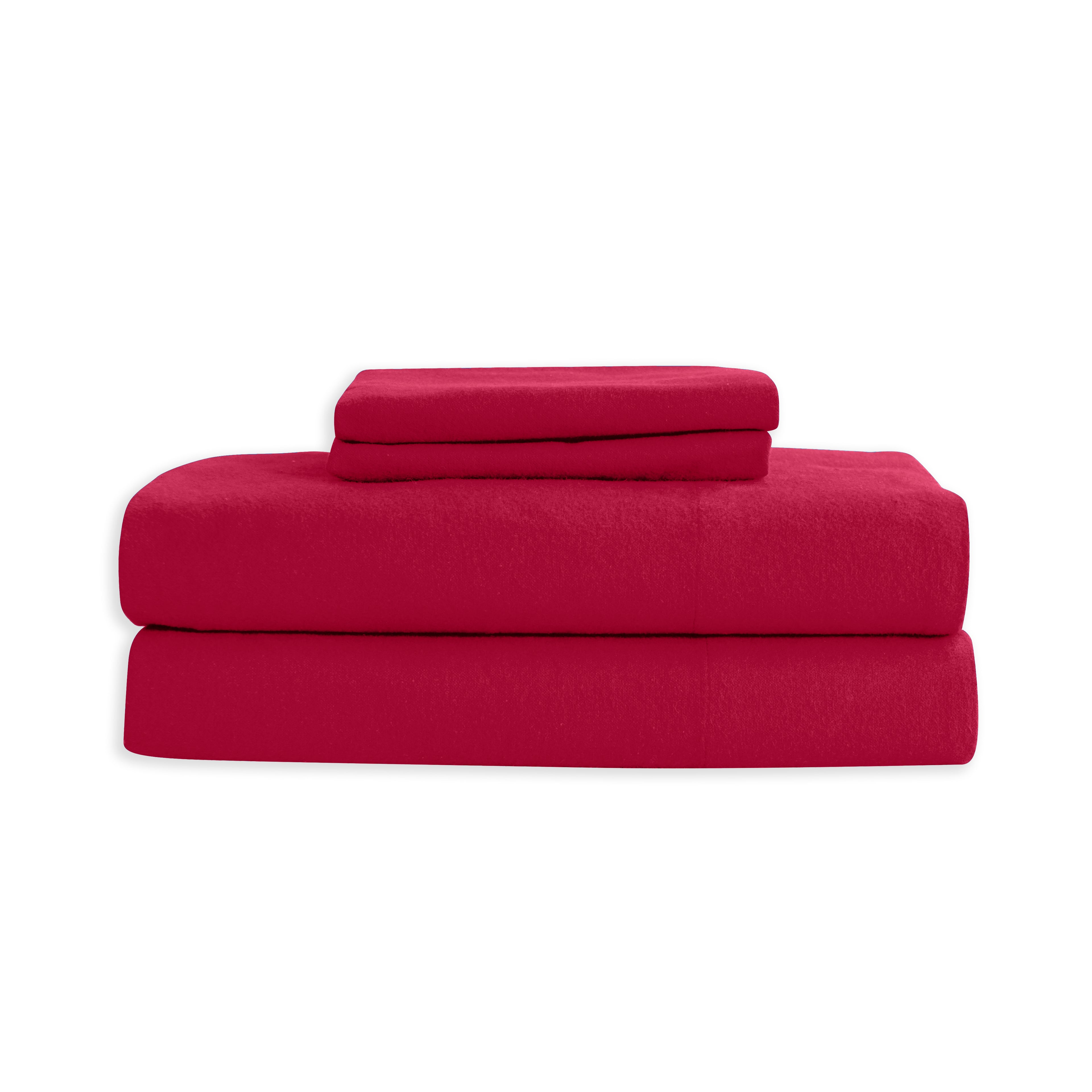 4-Piece Cotton Flannel Sheet Set - 100% Turkish Cotton