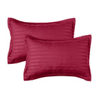 8-Piece Dobby Stripe Comforter Set - Includes 4-Piece Sheet Set with Double Sided Storage Pockets