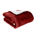 3-Piece Micro-Suede Reversible Sherpa - Solid Color Design Comforter Set