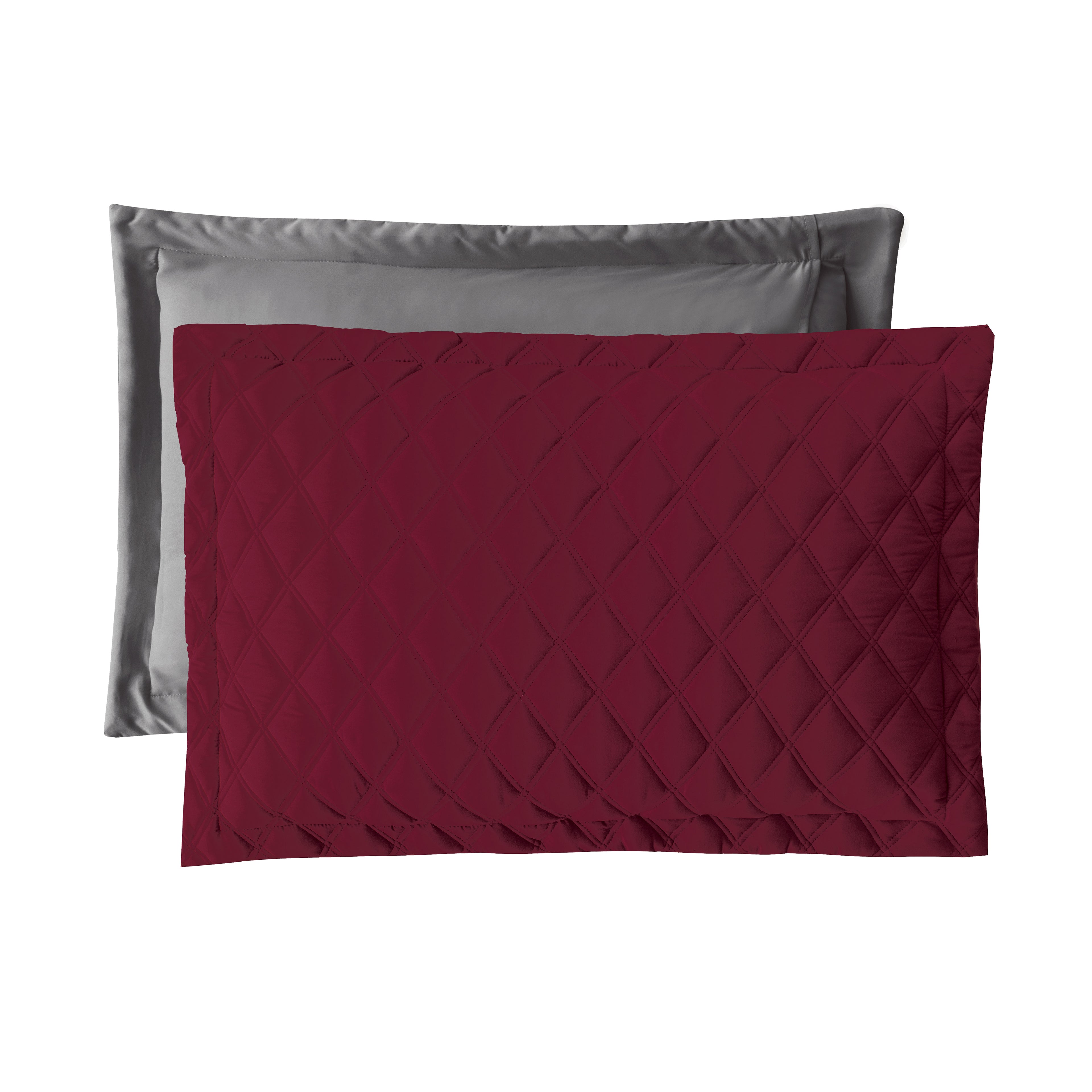 3-Piece Diamond Quilted Reversible Bedspread Coverlet Set