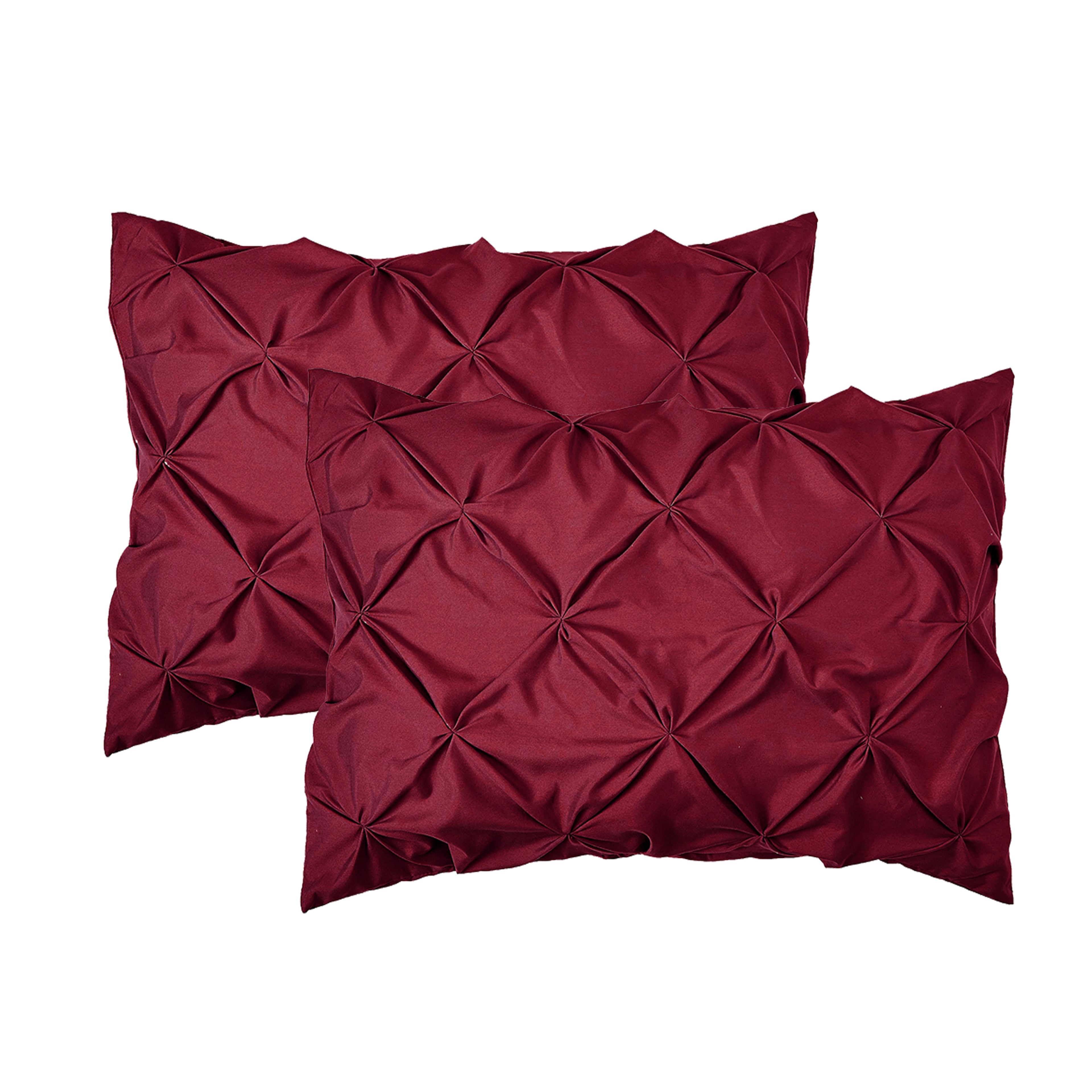 8-Piece Pintuck Pinch Pleated Comforter Set - Includes 4-Piece Sheet Set with Double Sided Storage Pockets