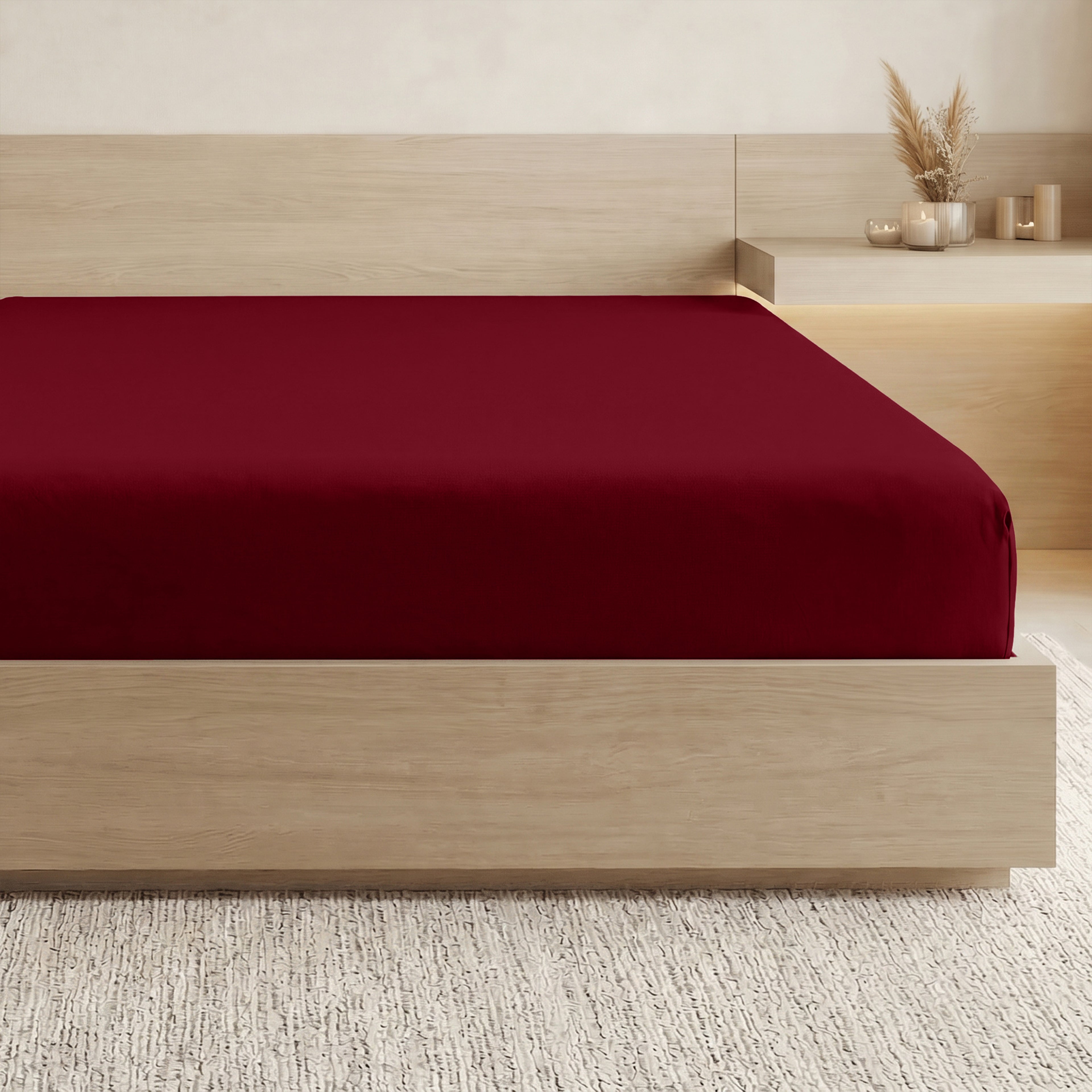 Essential 1 Piece Solid Fitted Sheet - All Around Elastic