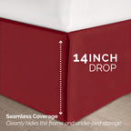8-Piece Pintuck Pinch Pleated Comforter Set - Includes 4-Piece Sheet Set with Double Sided Storage Pockets