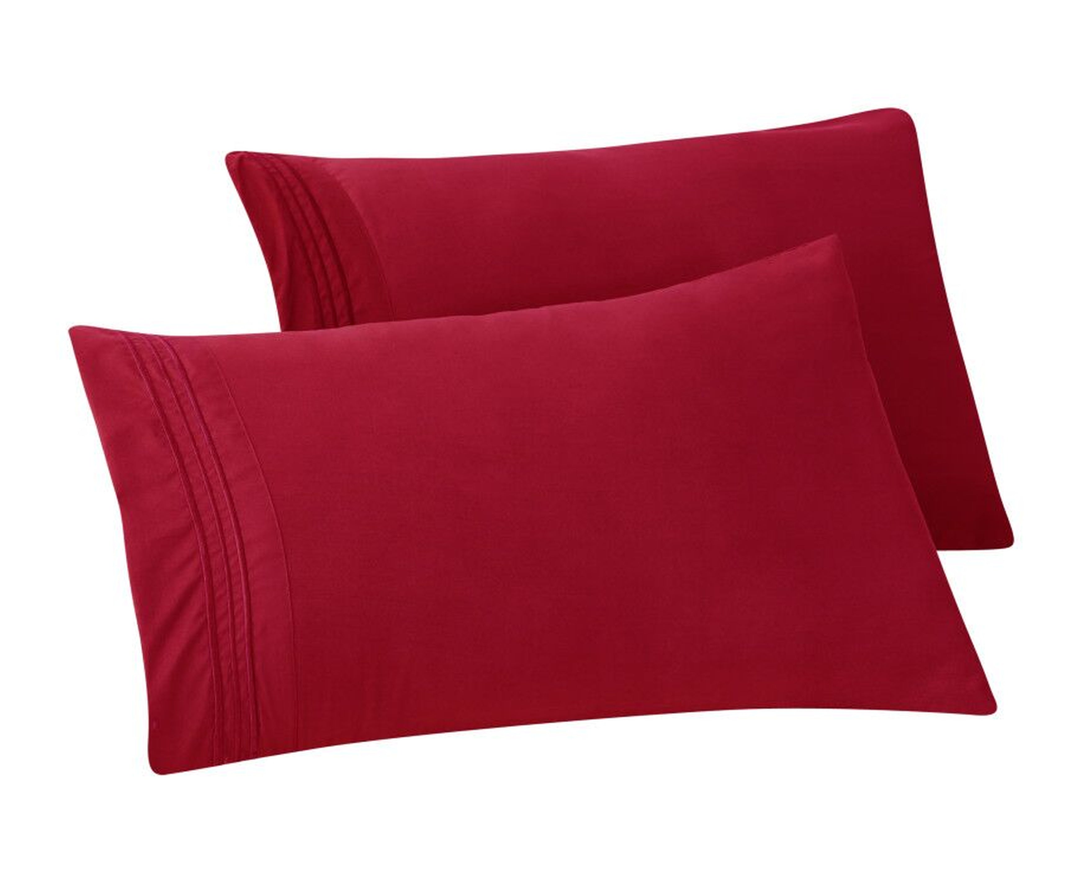 Set of 2 Pillowcases- 3 Line Embroidery