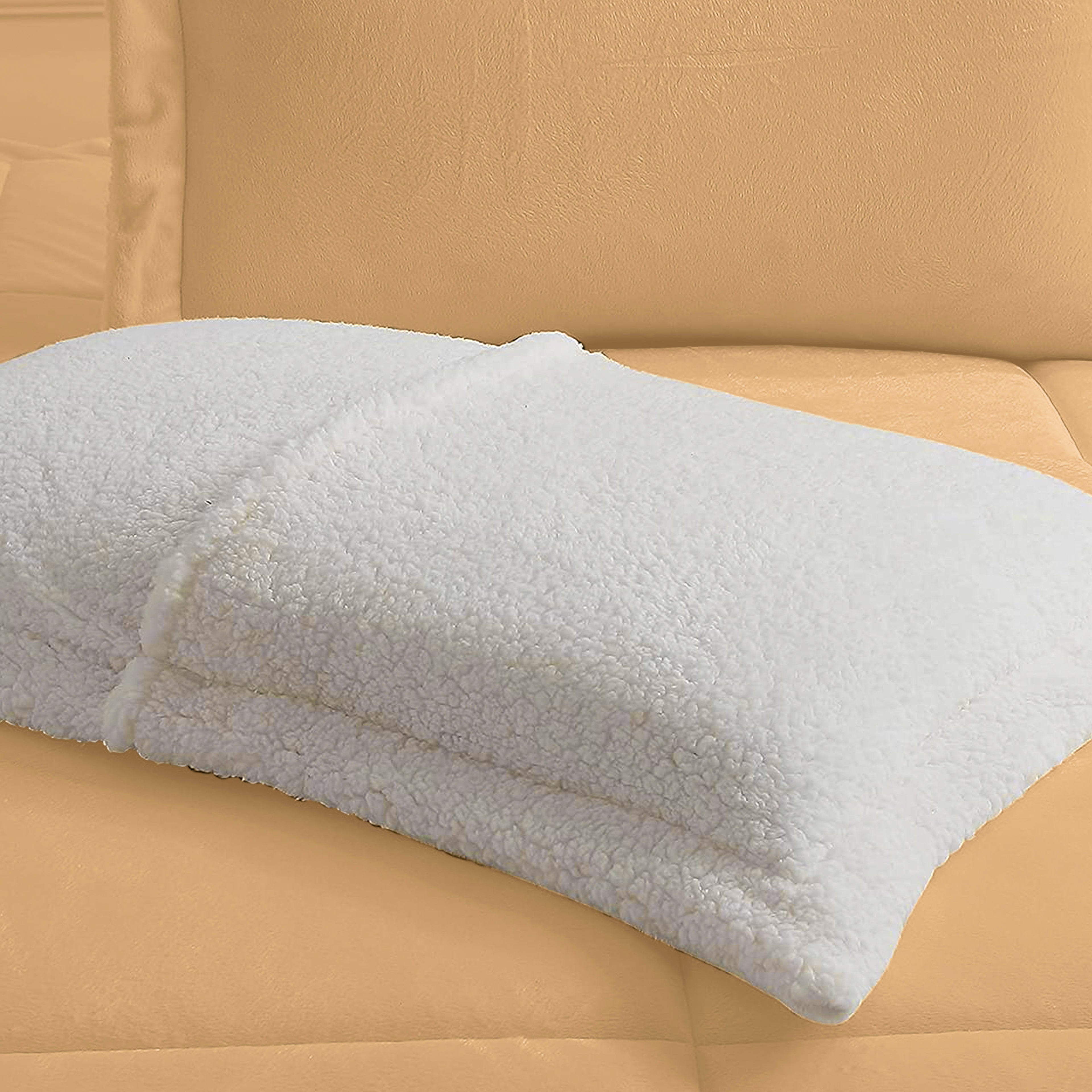 3-Piece Micro-Suede Reversible Sherpa - Solid Color Design Comforter Set