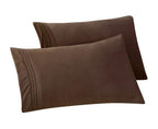 Set of 2 Pillowcases- 3 Line Embroidery
