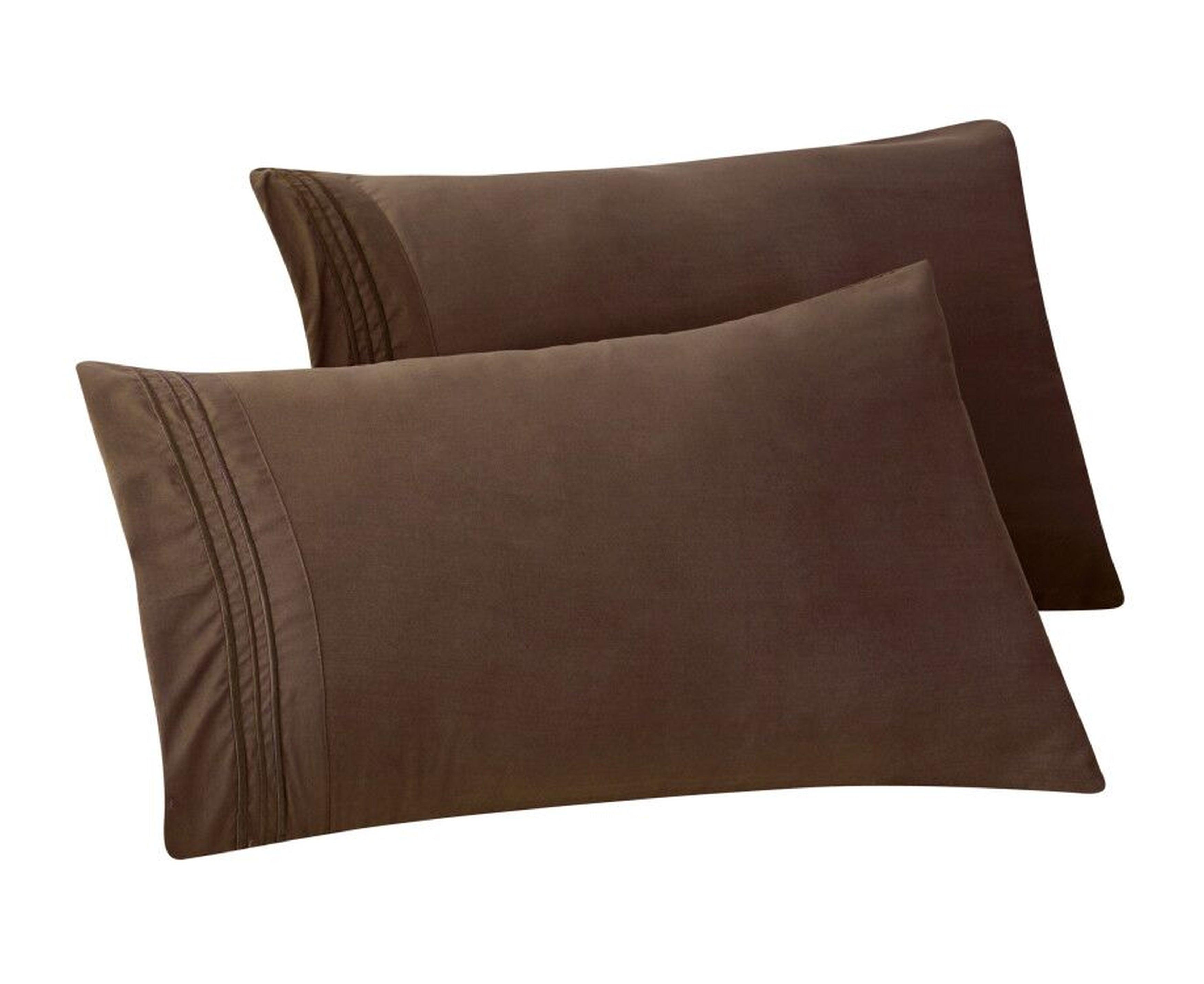 Set of 2 Pillowcases- 3 Line Embroidery