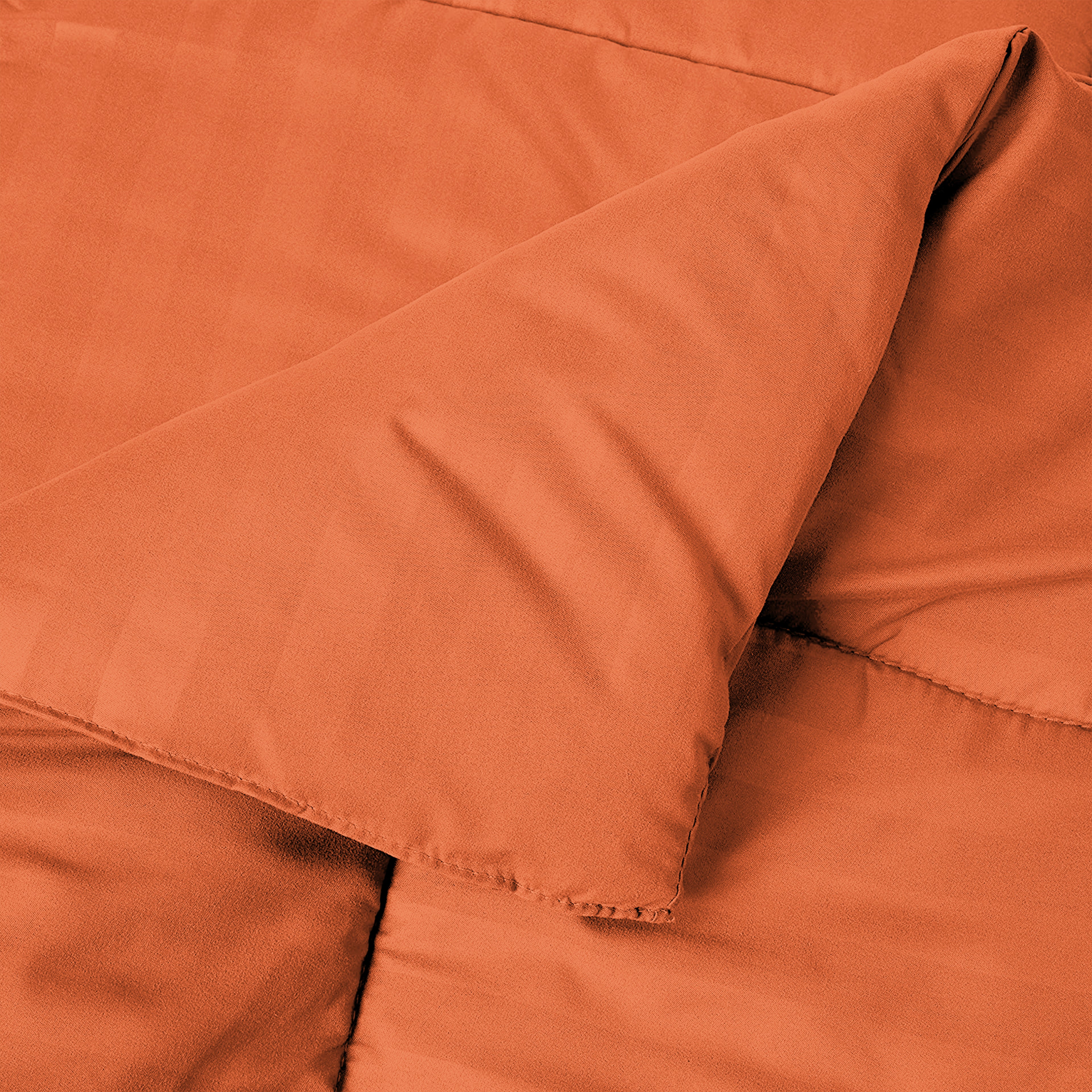 8-Piece Dobby Stripe Comforter Set - Includes 4-Piece Sheet Set with Double Sided Storage Pockets