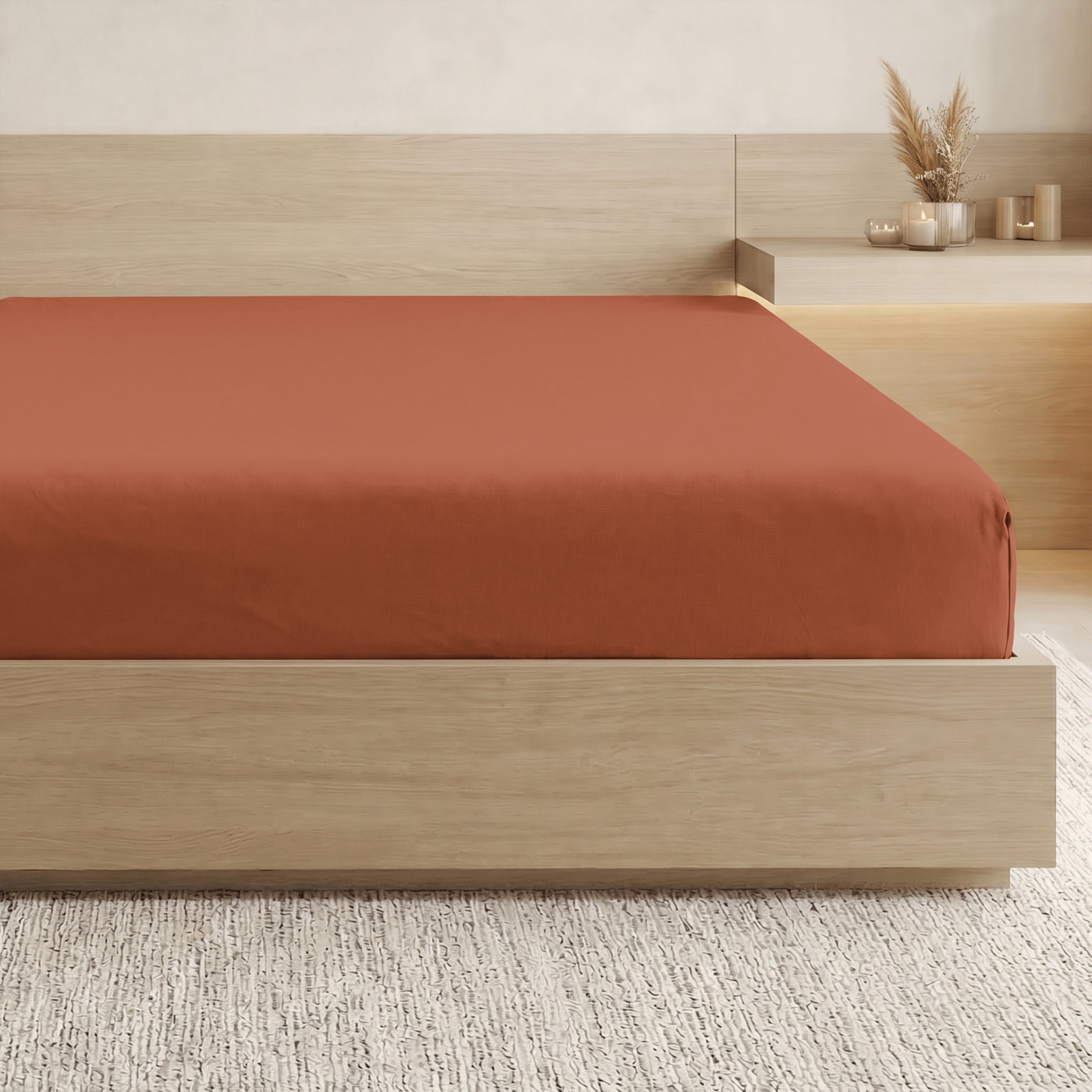 Essential 1 Piece Solid Fitted Sheet - All Around Elastic