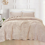 4-Piece Velvet Plush Flannel Sheet Set
